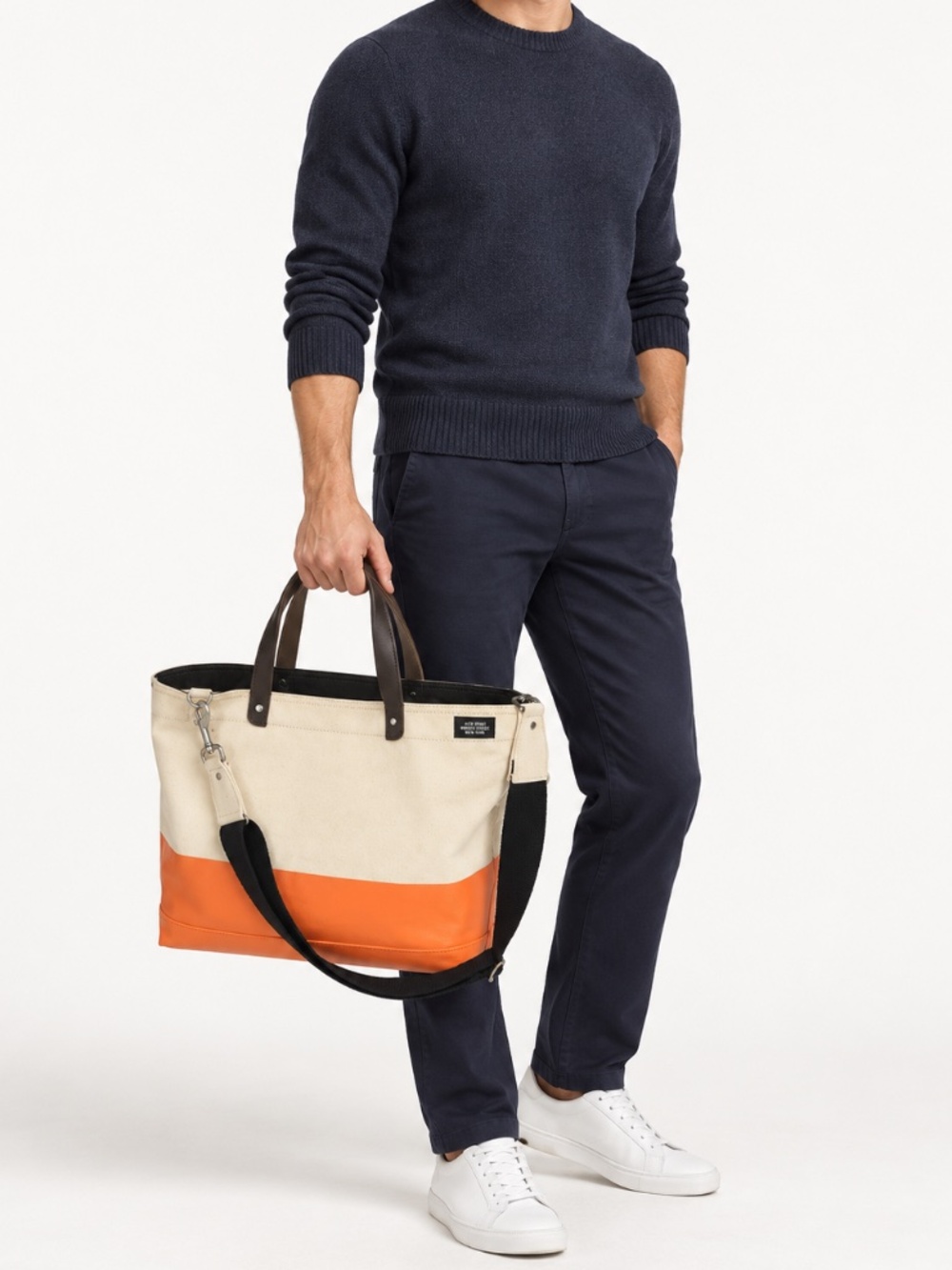Kate Spade Jack Spade Industrial Canvas Coal Bag Travel weekender Tote Zip